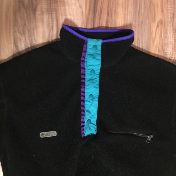 columbia button up fleece
